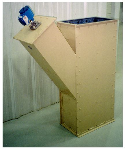 RayMas® Non-contact Solids Flow Meter, Calibrated for Metering Green Oats, 12-1/2” x 22-1/4” I.D., Gravity Flow Type